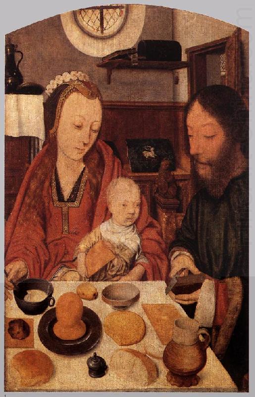 MOSTAERT, Jan The Holy Family at Table ag china oil painting image